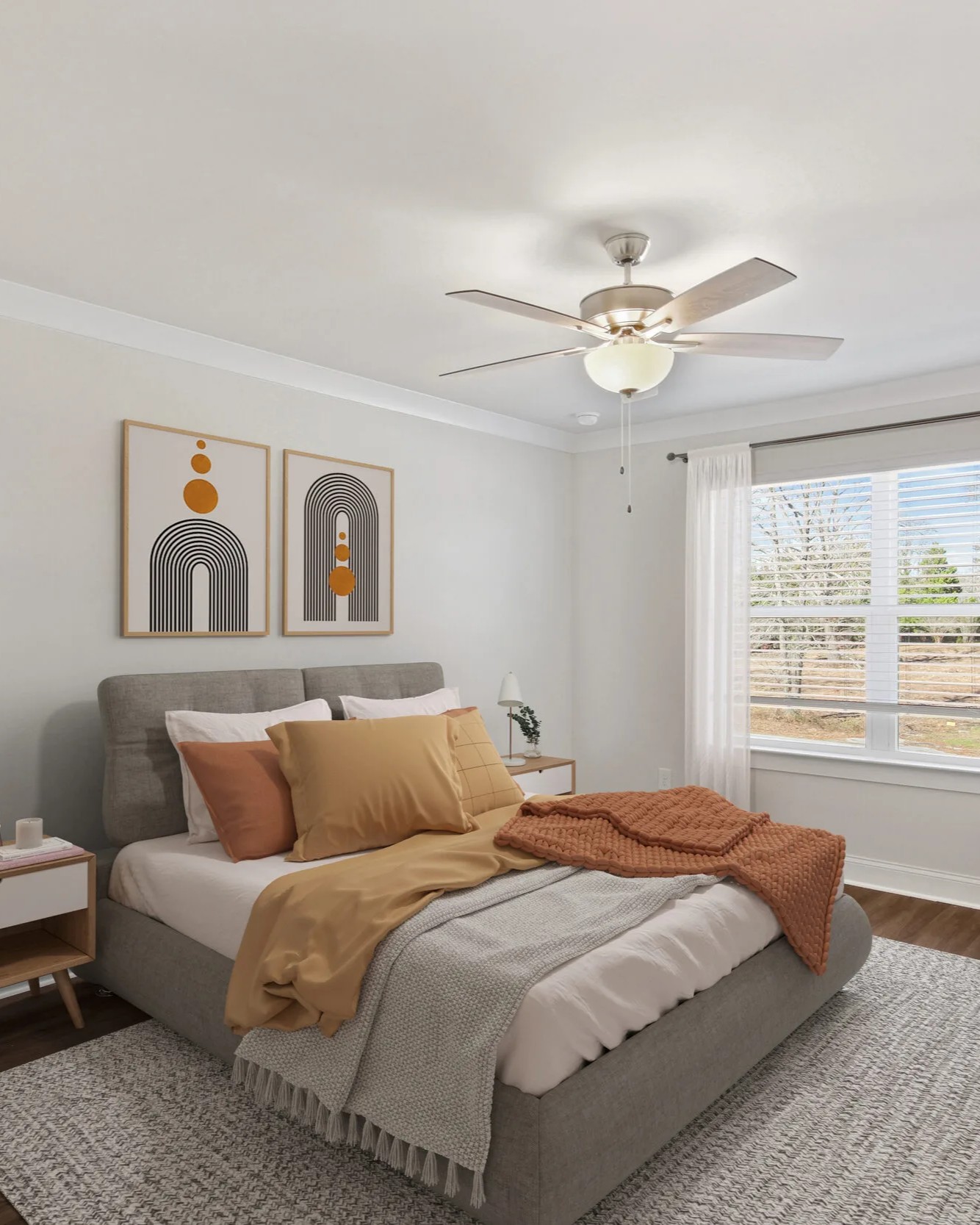 bedroom at pine valley commons apartments in fairburn ga